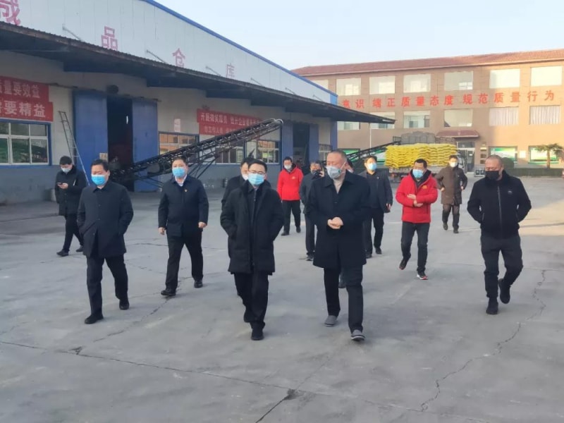 縣長申琳調研旭瑞集團疫情防控、復工復產情況！